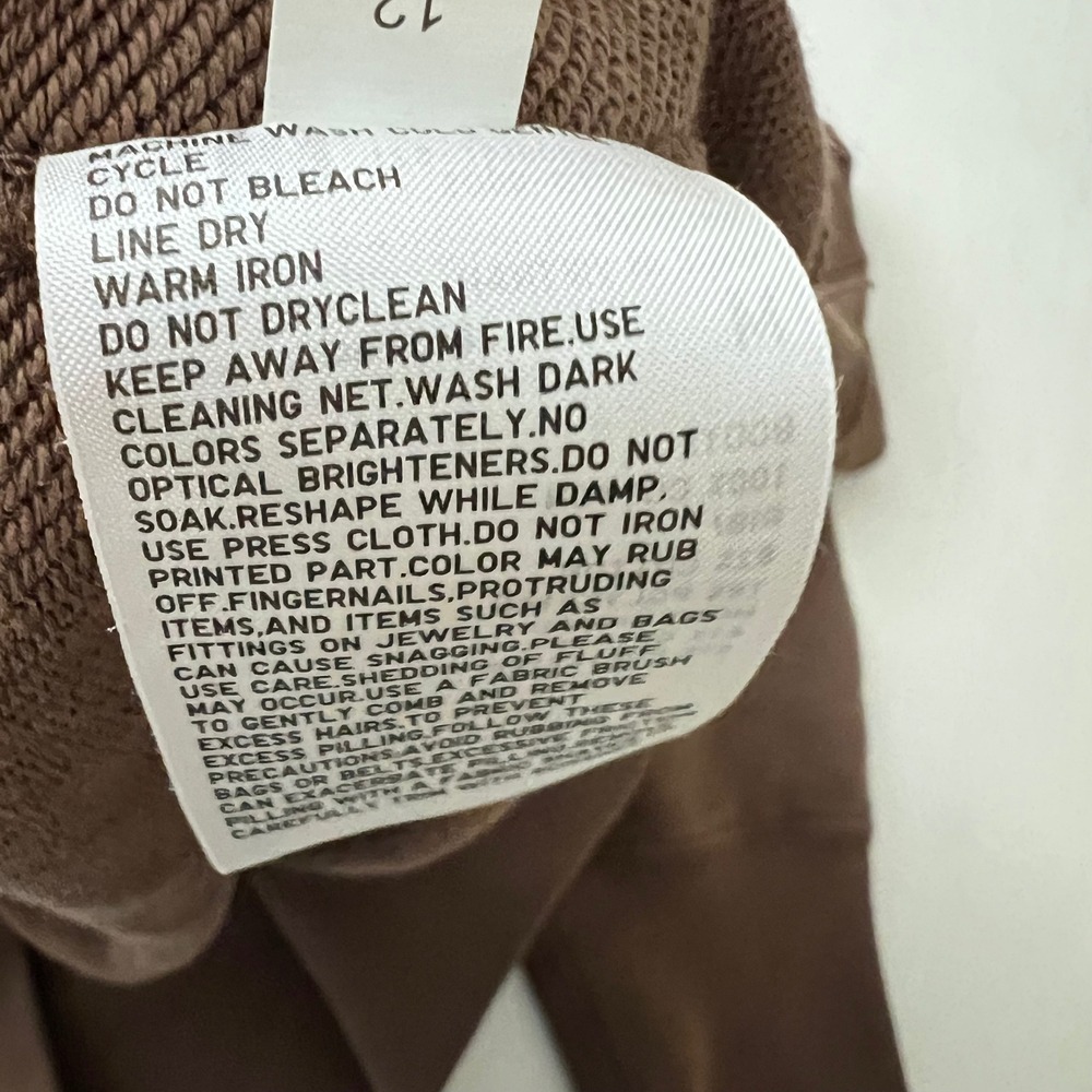 Uniqlo Hoodie Mens Medium Brown Long Sleeve Pullover - Picture 10 of 10